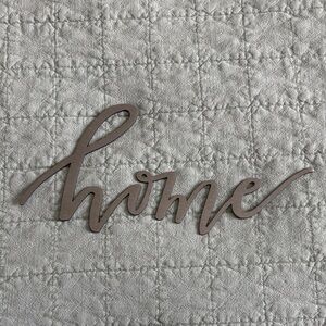 Scripty Metal 'Home' Wall Decor